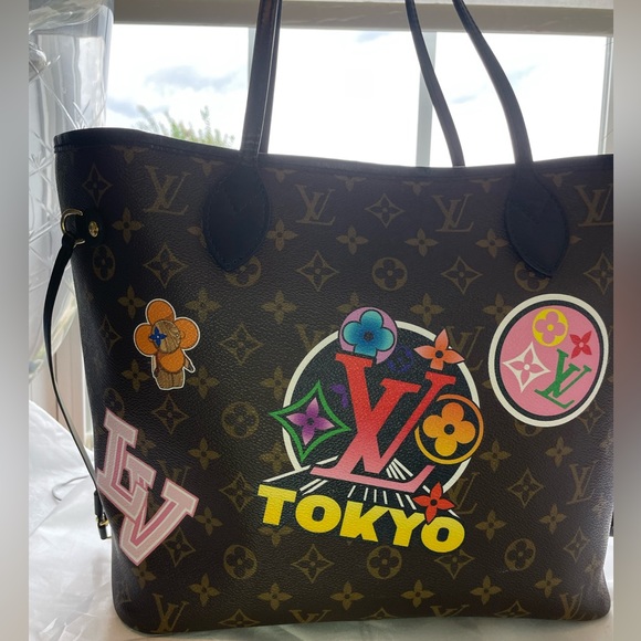 RARE LV Neverfull MM World Tour Japan Tokyo (Limited Edition) - Picture 2 of 12